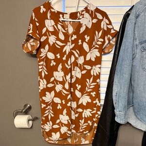 Floral Short Sleeve Dress